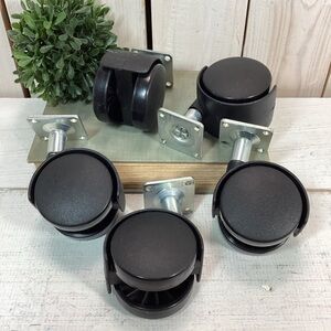 Set of 5 Top Mount Swivel Casters Wheels